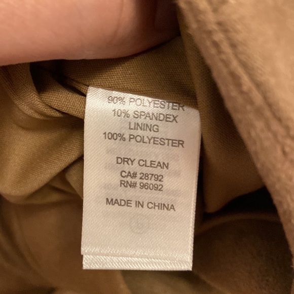 Faux suede lined pencilskirt-size 8- fits 6 - Picture 9 of 10